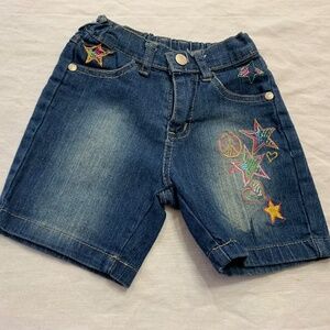 🦜 NUMBER  ONE GIRLS JEANS SHORTS SIZE 12 MONTHS 🦜